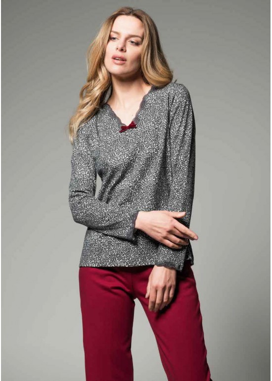 Alpina Pigiama Donna Cotone Invernale Serafino MELISSA